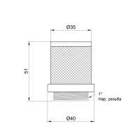 Сітка зворотного клапана SD Plus 1" SD245W25