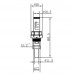 Витратомір SD Forte 1/2"х3/4" для колектора SFE008