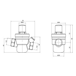 Редуктор SD Plus під манометр 1/2" ВР SD194