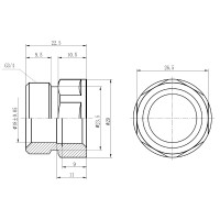 Муфта обтискна SD Forte 20х1/2" В SF171W2015