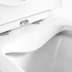 Унітаз-компакт Qtap Stork безобідковий з сідінням Soft-close QT15222178W