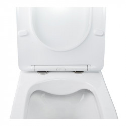 Унітаз підвісний Qtap Swan безобідковий з сідінням Soft-close QT16335178W