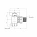 Кран кульовий Icma FAR. ROSSA 1" кутовий №361