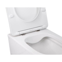 Набір Qtap інсталяція 3 в 1 Nest QT0133M425 з панеллю змиву лінійною QT0111M08381CRM + унітаз з сидінням Swan QT16335178W