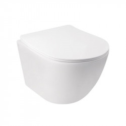 Набір Qtap інсталяція 3 в 1 Nest QT0133M425 з панеллю змиву круглою QT0111M11V1146MB + унітаз з сидінням Jay QT07335176W