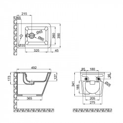 Біде підвісне Qtap Tern 485x345x330 White QT1755052FW