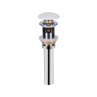 Донний клапан для раковини Qtap PU02O 70х70х227.5 White з переливом