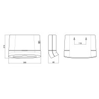Тримач для паперових рушників Qtap Pohodli 300 мм QTDR600SP Brushed Nickel (Pobut)