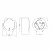 Тримач для туалетного паперу Qtap Pohodli 270 мм QTDP100BP White/Black (Drzak)