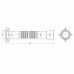 Гнучка труба Lidz (WHI) 60 01 G002 00 з накидною гайкою 1 1/2" довжина 600 мм