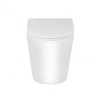 Унітаз підлоговий Qtap Swan безобідковий з сідінням Soft-close QT16223178W