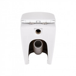 Унітаз підлоговий Qtap Swan безобідковий з сідінням Soft-close QT16223178W