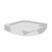 Lidz Душовий піддон KAPIELKA ST80x80x15 низький, напівкруглий, діаметр зливу 52 мм