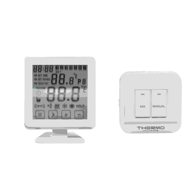 Тижневий програмований термостат Thermo Alliance ТА-2501RFWiFi радіокерований сенсорний з WiFi