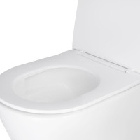 Унітаз підвісний Qtap Swan безободковий Ultra Quiet з сидінням Soft-close QT16335179W