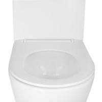 Унітаз підвісний Qtap Swan безободковий Ultra Quiet з сидінням Soft-close QT16335179W