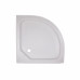 Lidz Душовий піддон KAPIELKA ST80x80x15 низький, напівкруглий, діаметр зливу 52 мм