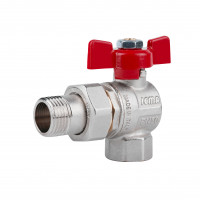 Кран кульовий Icma FAR. ROSSA 1\2" кутовий №361