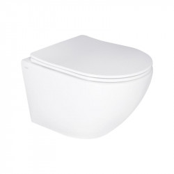 Унітаз підвісний Qtap Jay безободковий Ultra Quiet з сидінням Soft-close QT07335177W