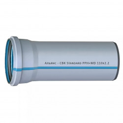 Труба СВК-Альянс ПП 110 * 2,2мм * 3000 Standart синя
