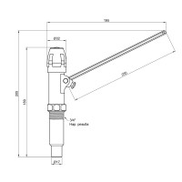 Регулятор тяги Icma 3/4" для твердопаливних котлів №147