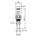 Витратомір SD Forte 1/2"х3/4" для колектора SFE008