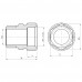 Муфта обтискна SD Forte 20х1/2" ЗР SF172W2015