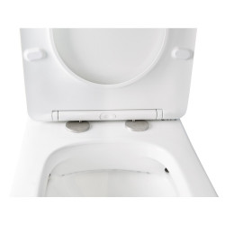 Унітаз-компакт Qtap Stork безобідковий з сідінням Soft-close QT15222179W