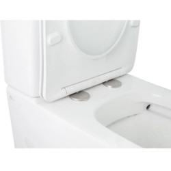 Унітаз-компакт Qtap Stork безобідковий з сідінням Soft-close QT15222179W