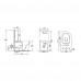 Унітаз-компакт Qtap Stork безобідковий з сідінням Soft-close QT15222179W