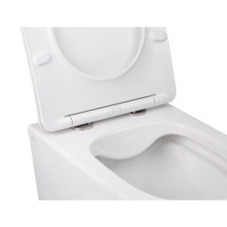 Набір Qtap інсталяція 3 в 1 Nest QT0133M425 з панеллю змиву квадратною QT0111M06029SAT + унітаз з сидінням Swan QT16335178W