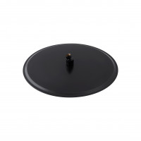 Лійка для верхнього душу Qtap Hlavova 400 мм округла QTHLAS400O1ZBB Black Matt