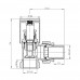 Кран радіаторний SD Forte 1/2" кутовий хром SF234W15