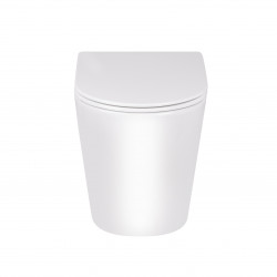 Унітаз підлоговий Qtap Swan безобідковий з сідінням Soft-close QT16223178W