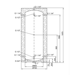 Теплоакумулятор Thermo Alliance TA-ТАМ-00 500 з ізоляцією 60 мм
