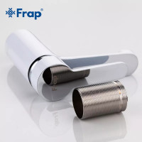 Змішувач для раковини Frap F1041 лат.корпус білий хром