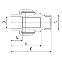 Американка 25 * 3/4 зовнішня Ital PPR