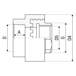 Перехід 20 * 3/4" внутрішня Ital PPR