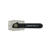 Кран кульовий 1" внутрішня * 1" внутрішня ричаг RAFTEC BLACK