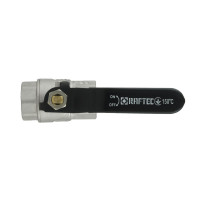 Кран кульовий 1/2" внутрішня * 1/2" внутрішня ричаг RAFTEC BLACK