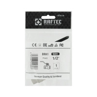 Кран кульовий 1/2" внутрішня * 1/2" внутрішня ричаг RAFTEC BLACK