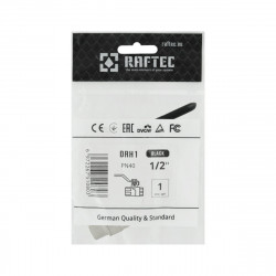 Кран кульовий 1/2" внутрішня * 1/2" внутрішня ричаг RAFTEC BLACK
