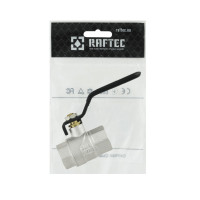 Кран кульовий 1/2" внутрішня * 1/2" внутрішня ричаг RAFTEC BLACK
