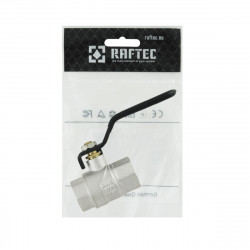 Кран кульовий 1/2" внутрішня * 1/2" внутрішня ричаг RAFTEC BLACK
