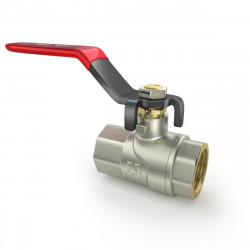 Кран кульовий 1/2" внутрішня * 1/2" внутрішня RAFTEC червона ручка