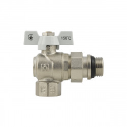 Кран кутовий з американкою 1" з антипротіканням WRBS-3 Raftec WHITE