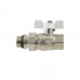 Кран кульовий з американкою 1/2" з антипротіканням метелик WRB-1 Raftec WHITE