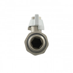 Кран кульовий з американкою 1/2" з антипротіканням метелик WRB-1 Raftec WHITE