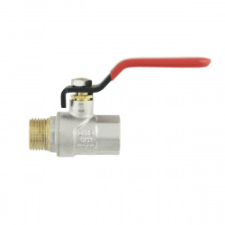 Кран кульовий 1/2" внутрішня * 1/2" зовнішня RAFTEC червоний важіль