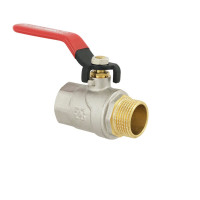 Кран кульовий 3/4" внутрішня * 3/4" зовнішня RAFTEC червоний важіль